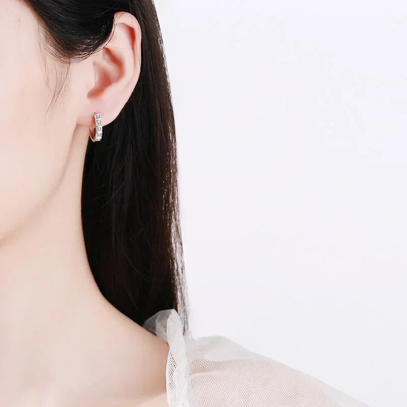 Nice Daughter Adult's Day PT950 Platinum Stud Earrings Girl Birthday Gift 0.8CT Moissanite Diamond Valentine's Day Women Wedding