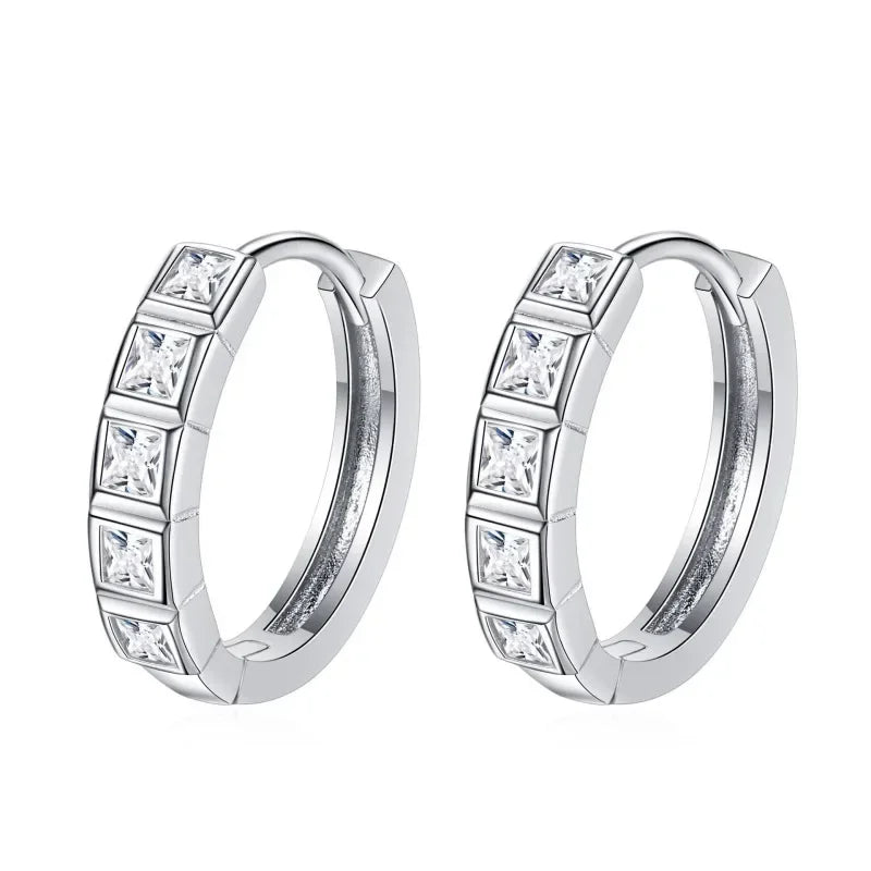 Nice Daughter Adult's Day PT950 Platinum Stud Earrings Girl Birthday Gift 0.8CT Moissanite Diamond Valentine's Day Women Wedding