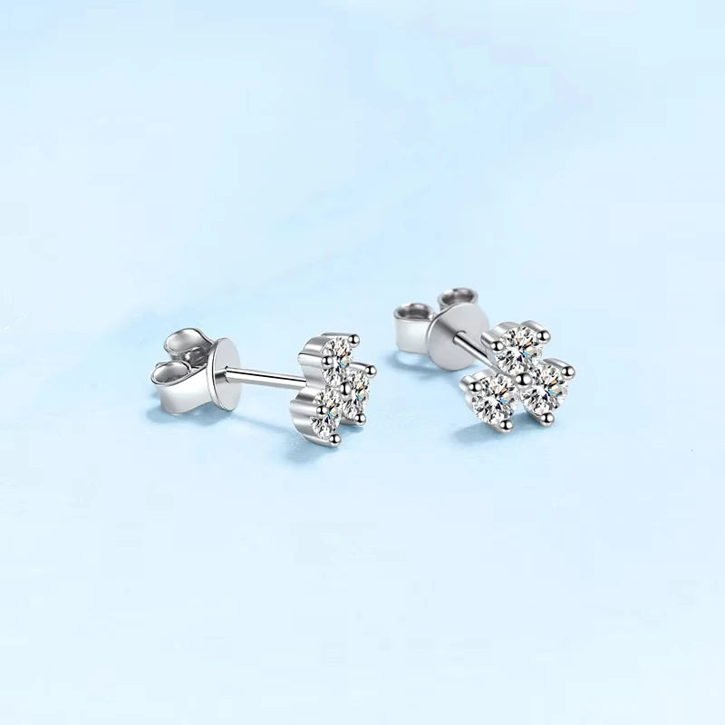 Daughter Adult's Day PT950 Platinum Stud Earrings Girl Birthday Gift 0.6CT Moissanite Diamond Valentine's Day Women Anniversary