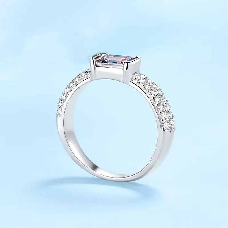 Engagement Rings PT950 Platinum Women Wedding Band 1CT VVS1 D Color Moissanite Diamond Birthday Gift Girlfriend Valentine's Day