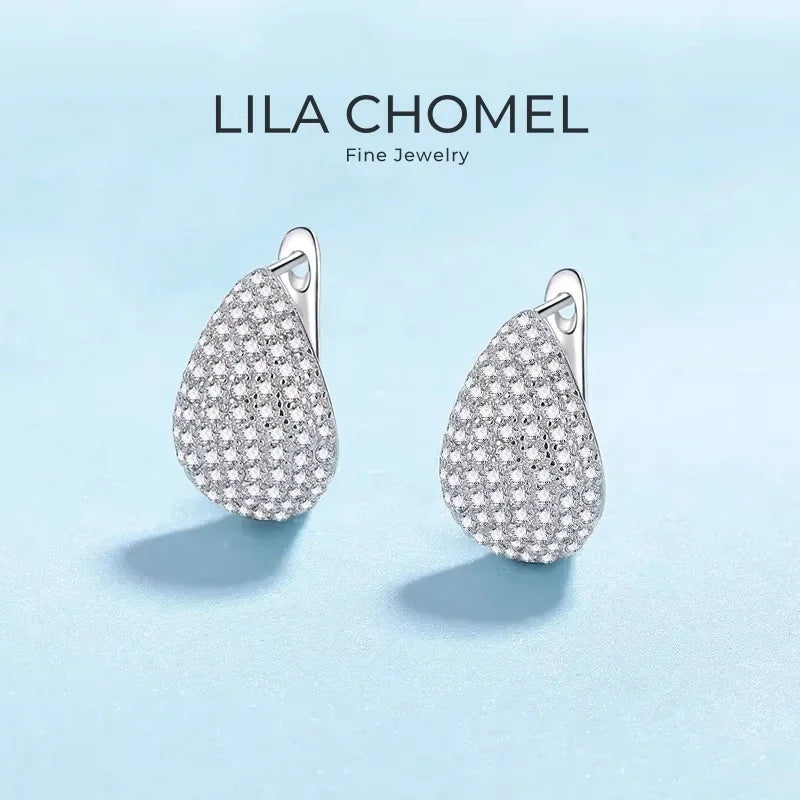 Girlfriend Birthday Gift PT950 Platinum Drop Earrings Women Wedding Fine Jewelry 1.31CT Moissanite Diamond Lady Valentine's Day