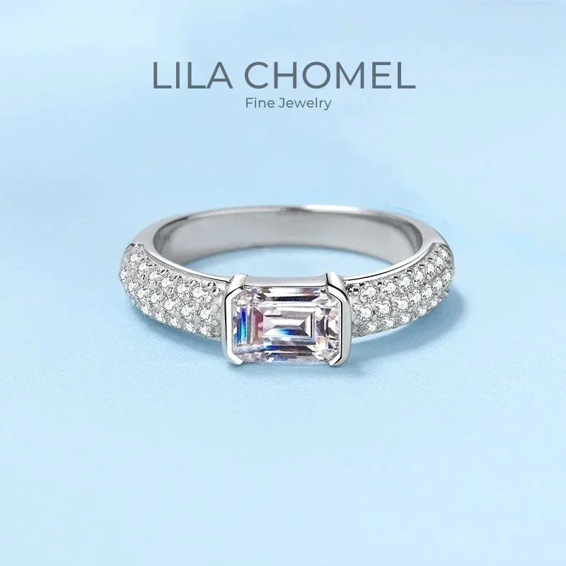 Engagement Rings PT950 Platinum Women Wedding Band 1CT VVS1 D Color Moissanite Diamond Birthday Gift Girlfriend Valentine's Day