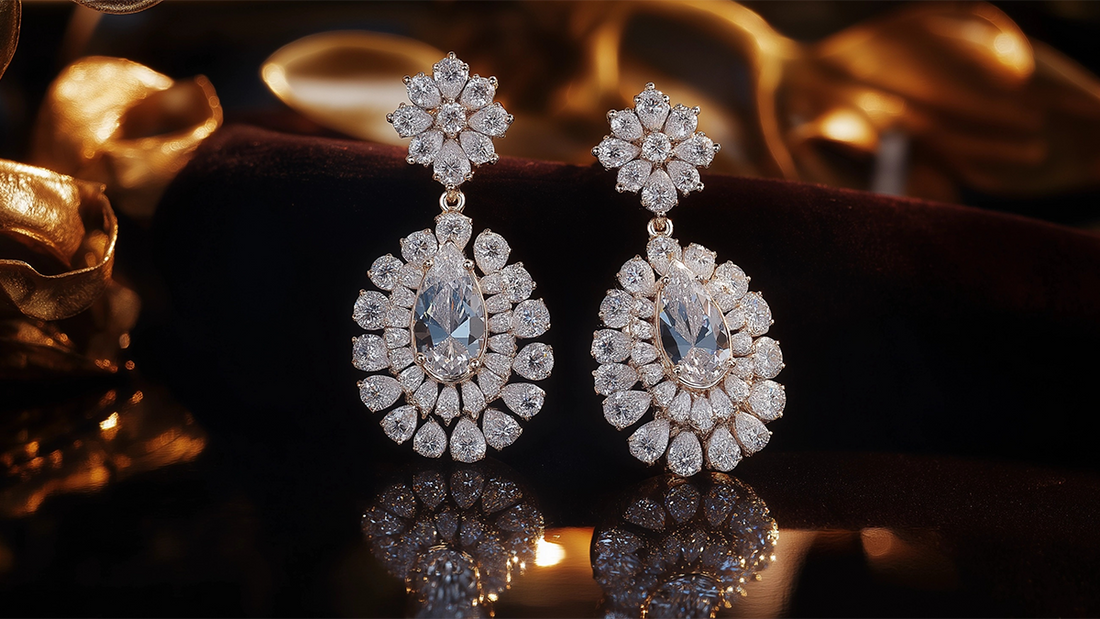 Luxury Diamond Jewelry Earrings