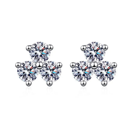 Daughter Adult's Day PT950 Platinum Stud Earrings Girl Birthday Gift 0.6CT Moissanite Diamond Valentine's Day Women Anniversary