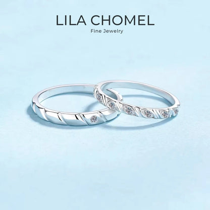 18K Rose White Gold Lover Women Men Moissanite Diamond Engagement Wedding Band Girlfriend Birthday Gift PT950 Platinum Rings