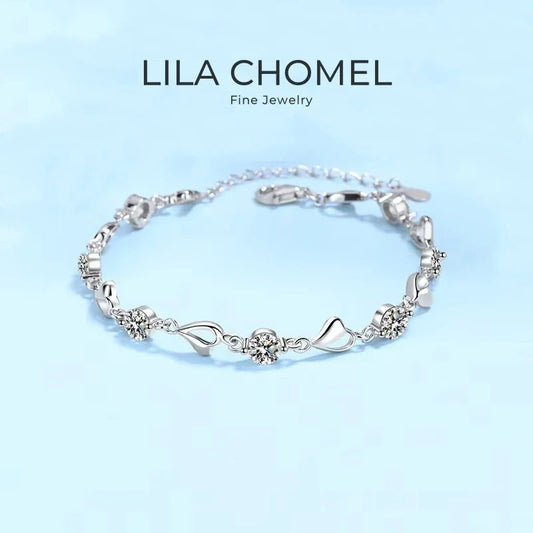 Girlfriend Valentine's Day PT950 Platinum Daughter Birthday Gift Bracelets 3.5CT Moissanite Diamond Women Wedding Fine Jewelry