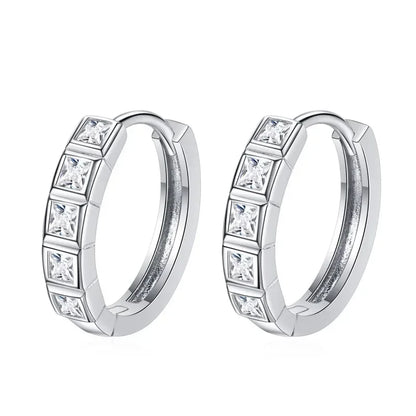 Nice Daughter Adult's Day PT950 Platinum Stud Earrings Girl Birthday Gift 0.8CT Moissanite Diamond Valentine's Day Women Wedding