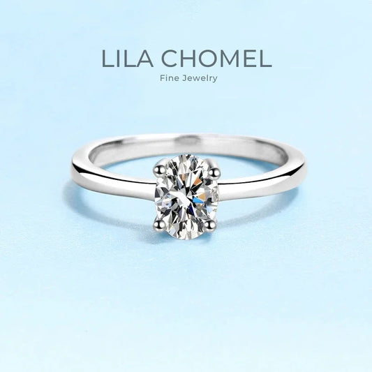 New Style Female PT950 Platinum Wedding Band for Women VVS1 D Color 1CT Pigeon Egg Shape Moissanite Diamond Luxury Fitting Party
