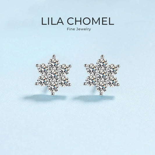 GIRL Birthday Gift PT950 Platinum Stud Earrings Valentine's Day 1.4CT Moissanite Diamond Christmas Gift WOMEN WEDDING JEWELRY