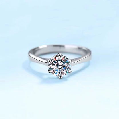 18K White Gold Wedding Band Moissanite Diamond Lover Rings Women Engagement Men 0.5/1CT Valentine's Day PT950 Girl Birthday Gift