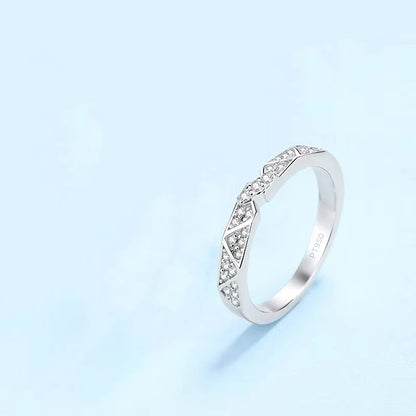 Engagement PT950 Platinum Women Men Couple Rings Valentine's Day Unisex 0.48CT Moissanite Diamond Lovers Wedding Band Girlfriend