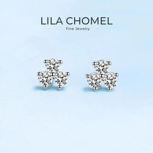 Daughter Adult's Day PT950 Platinum Stud Earrings Girl Birthday Gift 0.6CT Moissanite Diamond Valentine's Day Women Anniversary