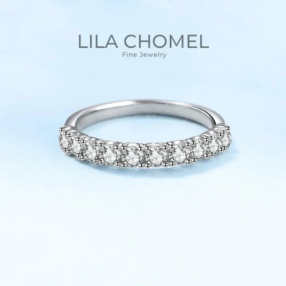 Girlfriend Birthday Gift Platinum PT950 Rings Women Engagement 0.6/1CT Moissanite Diamond Daughter Fine Jewelry Wedding Bands