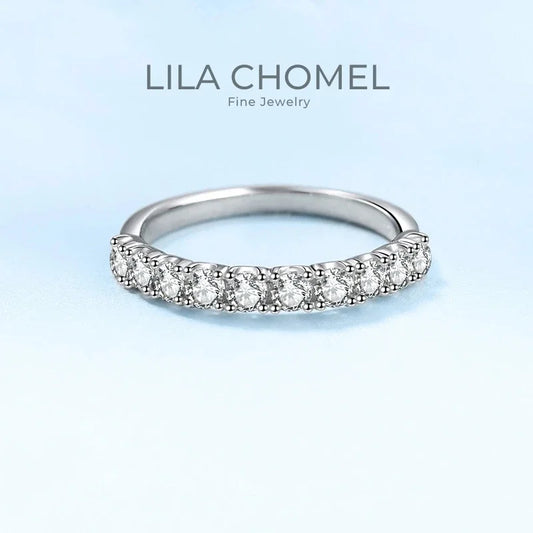 Girlfriend Birthday Gift Platinum PT950 Rings Women Engagement 0.6/1CT Moissanite Diamond Daughter Fine Jewelry Wedding Bands