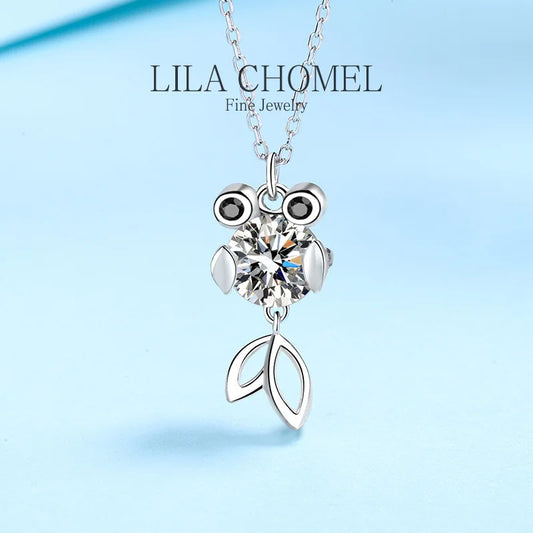 Luxury Platinum Pt950 cute fish Pendant for Women designer Moissanite Diamond Necklace birthday party Fine Jewelry girls Gift