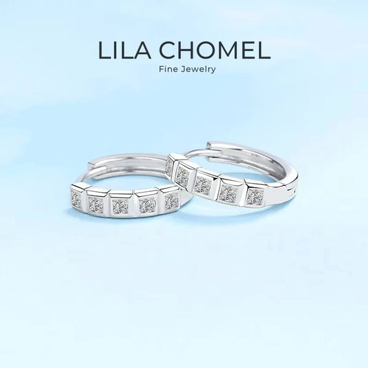 Nice Daughter Adult's Day PT950 Platinum Stud Earrings Girl Birthday Gift 0.8CT Moissanite Diamond Valentine's Day Women Wedding
