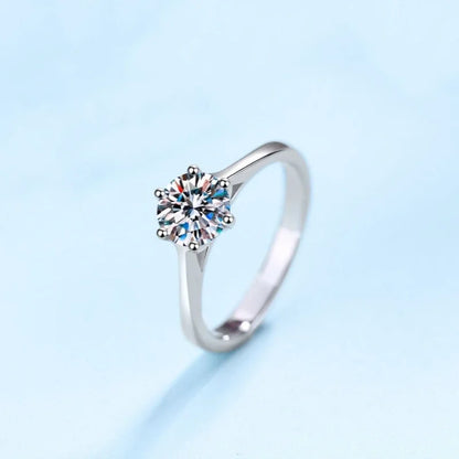 18K White Gold Wedding Band Moissanite Diamond Lover Rings Women Engagement Men 0.5/1CT Valentine's Day PT950 Girl Birthday Gift
