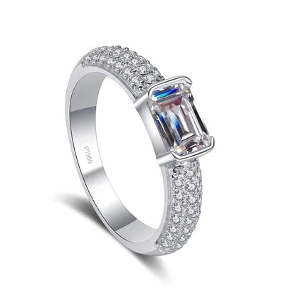Engagement Rings PT950 Platinum Women Wedding Band 1CT VVS1 D Color Moissanite Diamond Birthday Gift Girlfriend Valentine's Day