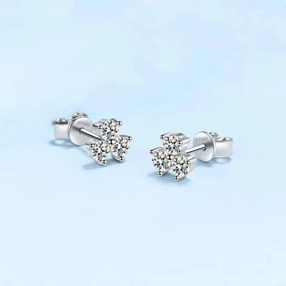 Daughter Adult's Day PT950 Platinum Stud Earrings Girl Birthday Gift 0.6CT Moissanite Diamond Valentine's Day Women Anniversary