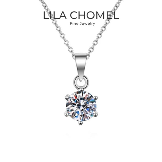 Valentine's Day 18K White Gold Women Wedding Necklaces 0.5/1/2/5CT Moissanite Diamond PT950 Platinum Pendant Girl Birthday Gift