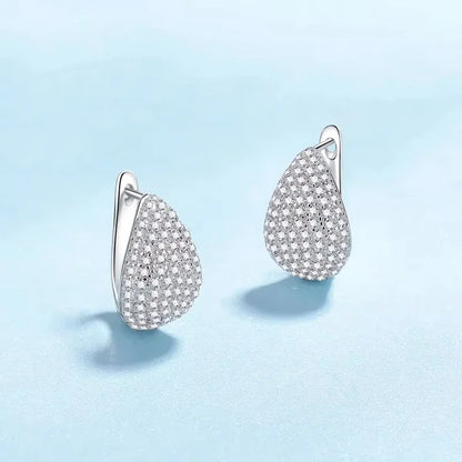 Girlfriend Birthday Gift PT950 Platinum Drop Earrings Women Wedding Fine Jewelry 1.31CT Moissanite Diamond Lady Valentine's Day