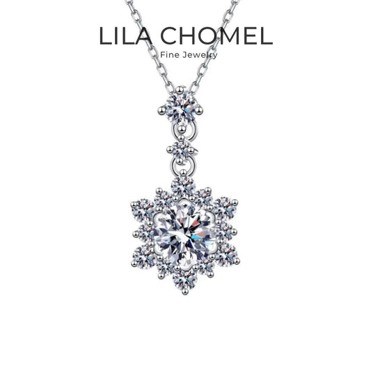 WOMEN Valentine's Day 18K White Gold Wedding Necklaces 1CT Moissanite Diamond Pendant Girl Birthday Gift PT950 Platinum Jewelry