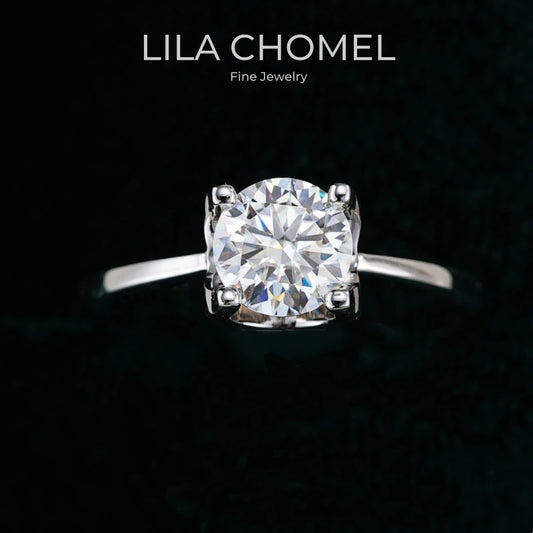 Lover Valentine's Day 18K White Gold Girl Birthday Gift 0.5/1/2/3CT Moissanite Diamond Wedding Band PT950 Platinum Women Rings