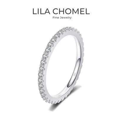 Engagement Women 18K White Gold Wedding Rings 0.57CT Moissanite Diamond Girl Birthday Gift Daughter PT950 Platinum Fine Jewelry