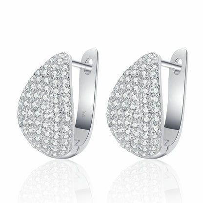 Classic White Gold 18K Waterdrop Fine Jewelry Pear Shaped Wedding Stuff 1.31 Carat VVS1 D color Moissanite Diamond Drop Earrings