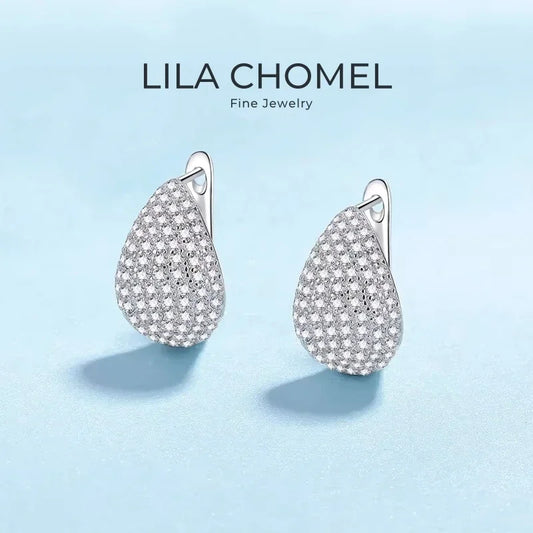 Girlfriend Birthday Gift PT950 Platinum Drop Earrings Women Wedding Fine Jewelry 1.31CT Moissanite Diamond Lady Valentine's Day