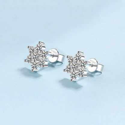 GIRL Birthday Gift PT950 Platinum Stud Earrings Valentine's Day 1.4CT Moissanite Diamond Christmas Gift WOMEN WEDDING JEWELRY