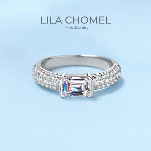 Engagement Rings PT950 Platinum Women Wedding Band 1CT VVS1 D Color Moissanite Diamond Birthday Gift Girlfriend Valentine's Day
